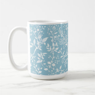 Tasse à café Bleu Botanique