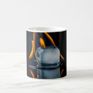 Tasse à café Burning Ice Cube – Art de Feu & Glace