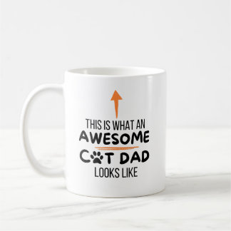 Tasse à café cadeau drôle pour papa de chat pour a