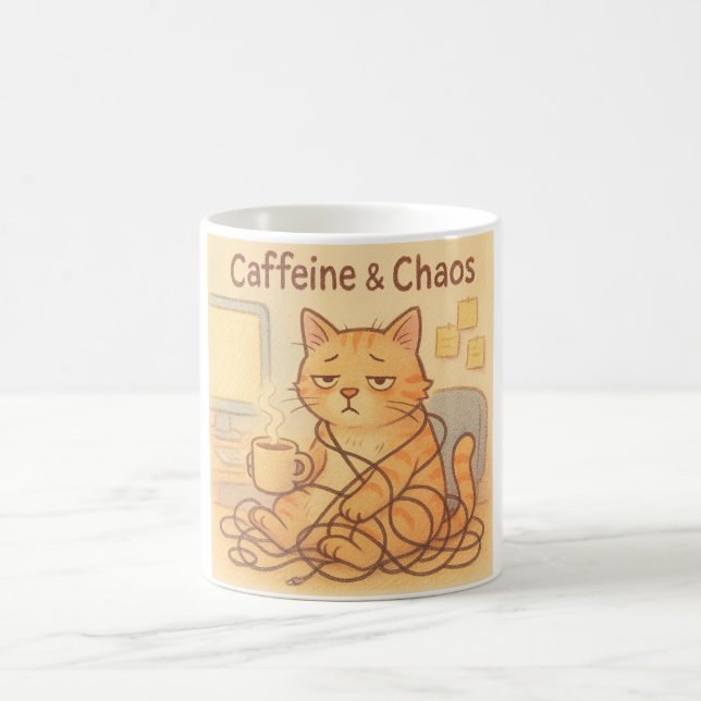 Tasse à café Caffeine et Choas (Centre)
