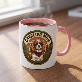 Tasse à café Cavalier Mom | Cadeau de chien King C