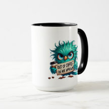 Tasse à café Chouette Drôle, Tasse Plus de Café