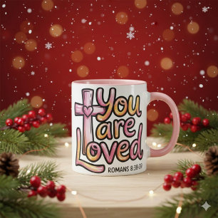 Tasse à café chrétienne de 11 oz « Vous êtes aimé 