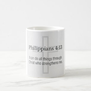 Tasse à café chrétienne Philippiens 4:13