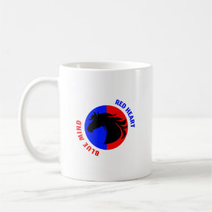 Tasse à café Cœur Rouge Esprit Bleu