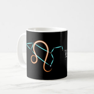 Tasse à café constellation du zodiaque Lion