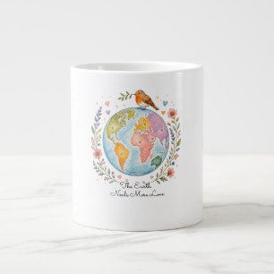 Tasse à café Cozy Watercolor Robin Bird - Positive