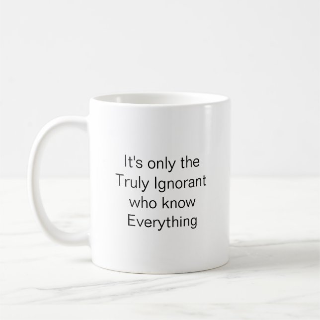 Tasse à café d'attitude. (Gauche)
