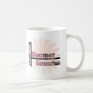 Tasse à café de la génération des baby-boomers