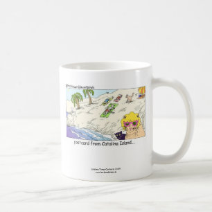 Tasse à café de l'île CATalina hilarante pour les
