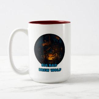 tasse à café de loup foncé