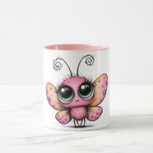 Tasse à café de papillon mignon