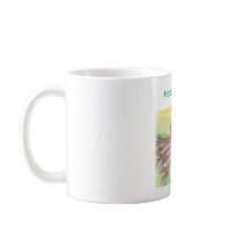 Tasse à café de printemps avec bébé et mère oiseau