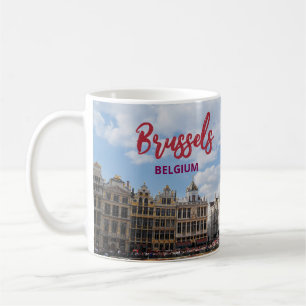 Tasse à café décorée de Bruxelles Belgique Souveni