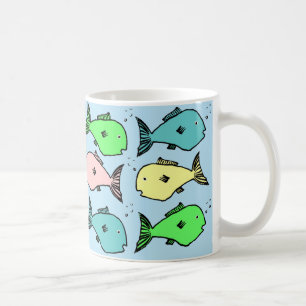 Tasse à café design à base de poisson tropical