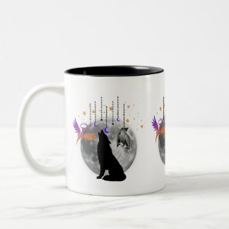Tasse à café design Wolf-Moon-Phoenix-Owl-design g