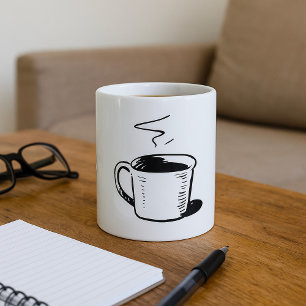 Tasse à café dessinée à la main Esquisse Minimalis