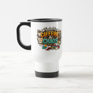 Tasse à café drôle alimentée par la caféine et le