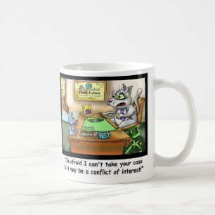 Tasse à café drôle Chat & Avocat drôle