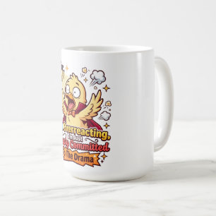 Tasse à café drôle de canard dramatique