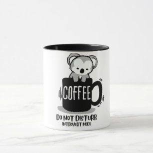 Tasse à café drôle de koala