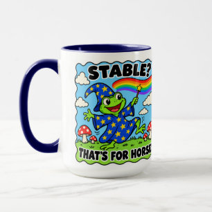 Tasse à café drôle et sarcastique TDAH Grenouille 