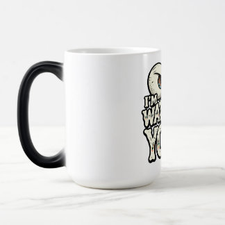 Tasse à café drôle "JE VOUS REGARDE" aux Yeux Rétr