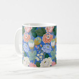 Tasse à café élégante à motif de pivoine florale i