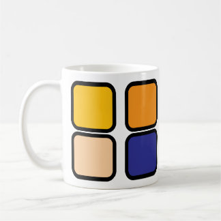 Tasse à café en art rétro brillant