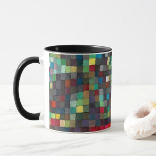 Tasse à café en céramique d'art abstrait fin de Pa