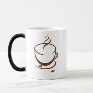 Tasse à café en ligne artistique minimaliste avec 