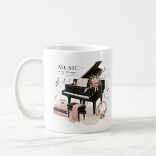 tasse à café en piano de luxe doux