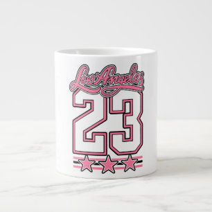 Tasse à café esthétique rose Los Angeles 23