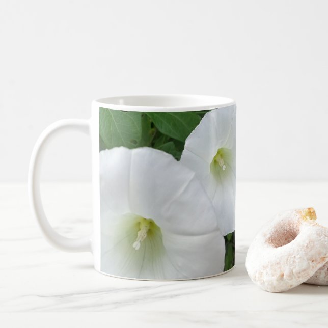 Tasse à café Fleur Blanche (Avec donut)