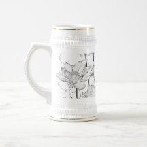 Tasse à café Fleur Blanche Minimaliste