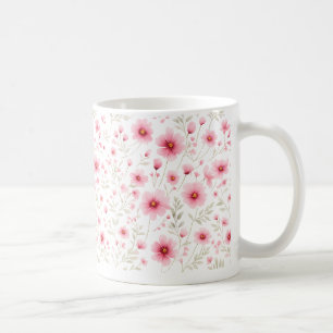 Tasse à café florale aquarelle Fleur de cerisier r