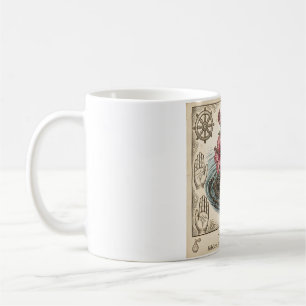 Tasse à café florale botanique élégante vintage