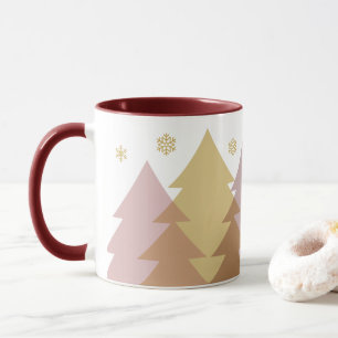 Tasse à café Forêts de Noël en Bois