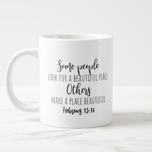 Tasse à café géante à deux côtés (Gauche)