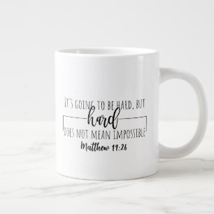 Tasse à café géante à deux côtés