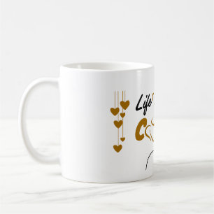 Tasse à café graphique à cœur mignon Tasse class