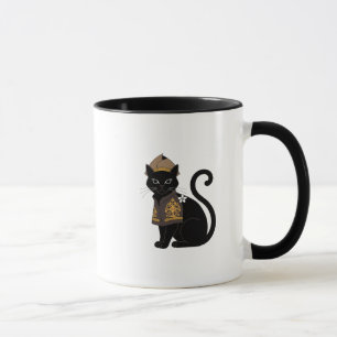 Tasse à café Guerrier Chat Noir