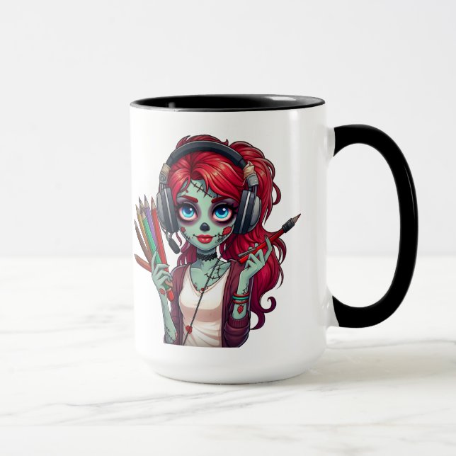 Tasse à café | Gueule Buddy | Zombie Elodie (Droite)
