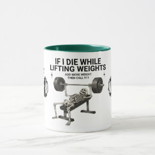 Tasse à café Gym de musculation de squelette Appel