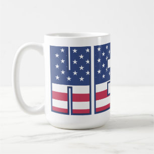Tasse à café Hommage au Héros Américain - Étoiles 