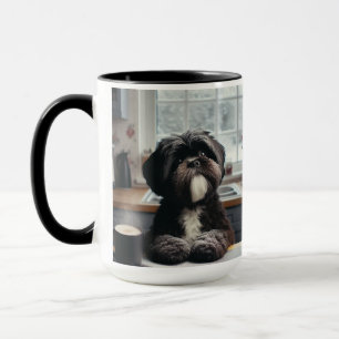Tasse à café Je n'aime pas Noël pour Shih Tzu