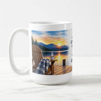 Tasse à café La vie est meilleure au lac 