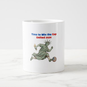Tasse à café Lady Liberty Soccer 2026 échauffement