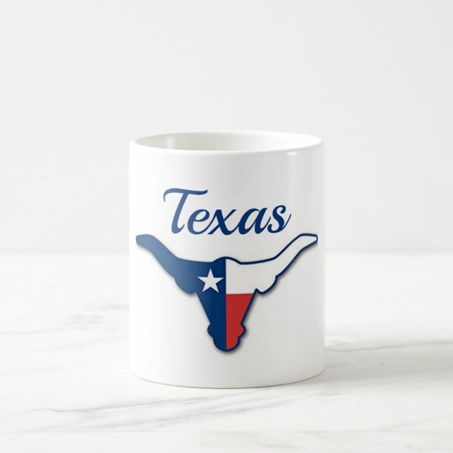 Tasse à café longhorn du Texas (Centre)