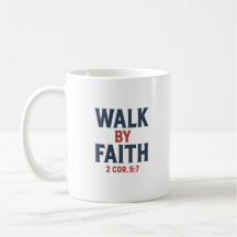 Tasse à café « Marcher par la foi »